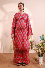 Red Lawn Printed Suit - 2PC | Naqsh