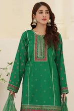 Green Lawn Embroidered Suit - 3PC | Noor