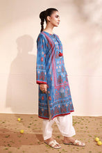 True Blue Lawn Printed Kurti - 1PC | Tabassum