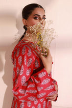 Red Lawn Printed Suit - 2PC | Naqsh