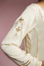 Off White Silk Embroidered Suit - 3PC | Jugnu Festive Collection