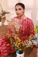 Red Lawn Printed Suit - 2PC Unstitched | Naqsh