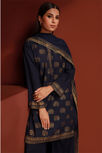 Indigo Lawn Printed Shirt and Dupatta - 2PC | Qurbat