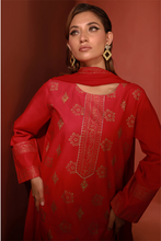 Hot Pink Lawn Printed Shirt and Dupatta - 2PC | Qurbat