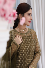 Henna Organza Embroidered Suit - 3PC | Komal