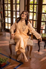 Peach Cotton Net Embroidered Suit - 2PC | Bahar-e-Bakht