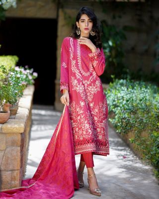 Luxury Embroidered 3 Piece Lawn